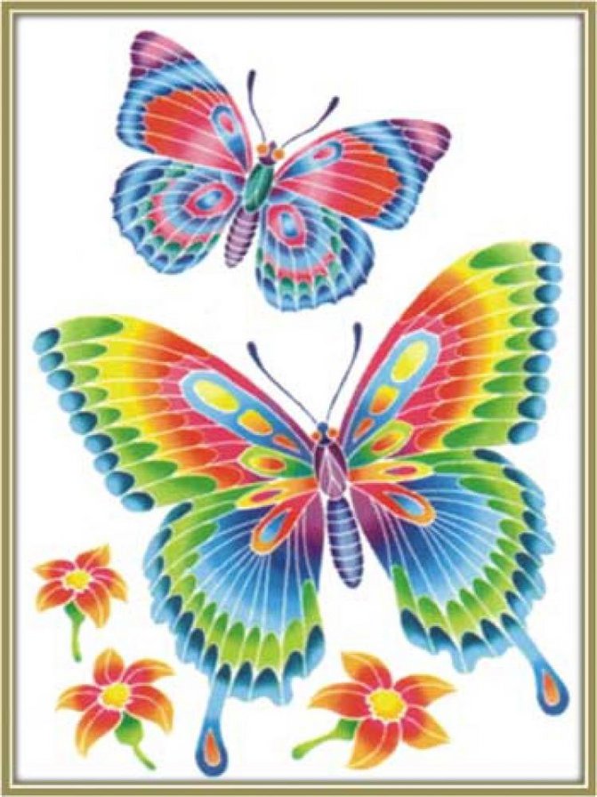 Бабочки - бабочки, цветы - оригинал