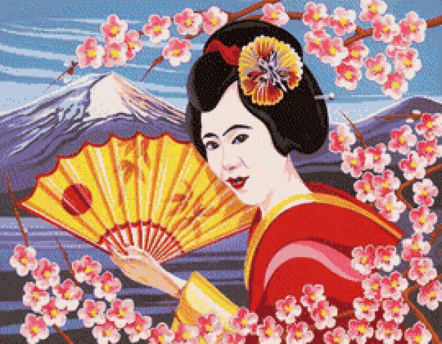 Гейша - азия, япония, девушка - предпросмотр