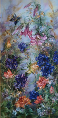 цветы - цветы, акварель, букет, живопись - оригинал