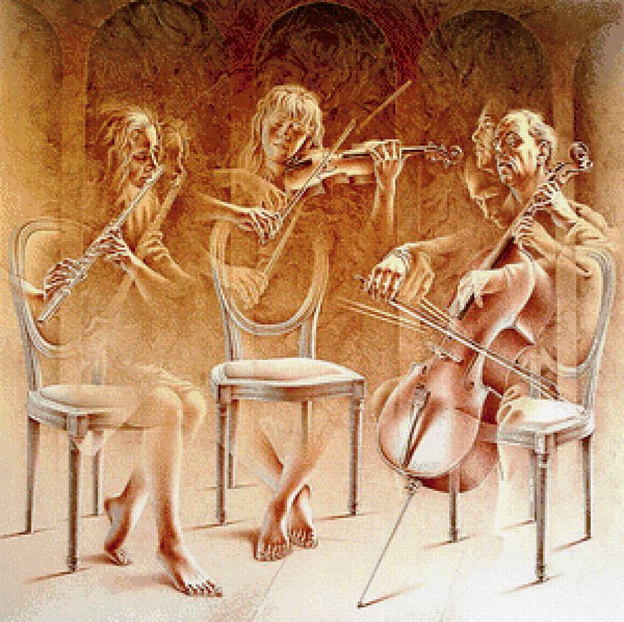 Прозрачная мелодия - трио, музыканты, музыка - предпросмотр