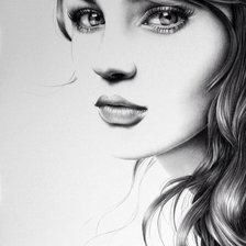 Схема вышивки «Девушка»