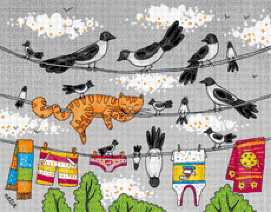 Смех - птицы, кошка, смех - предпросмотр