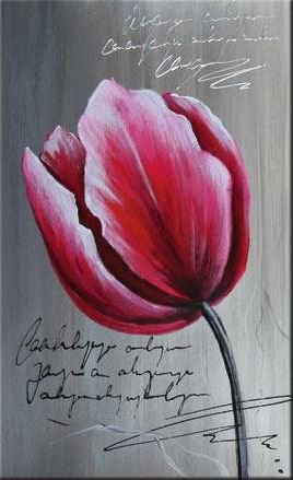 Тюльпаны триптих 1 - цветы, триптих - оригинал