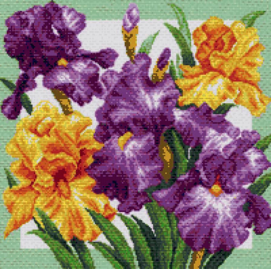 цветы - подушка - предпросмотр