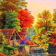 Схема вышивки «природа»