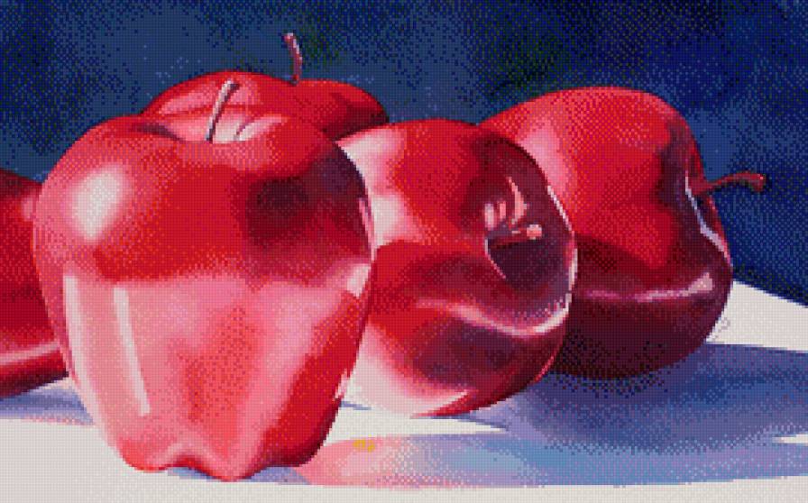 Яблоки - натюрморт, фрукты - предпросмотр