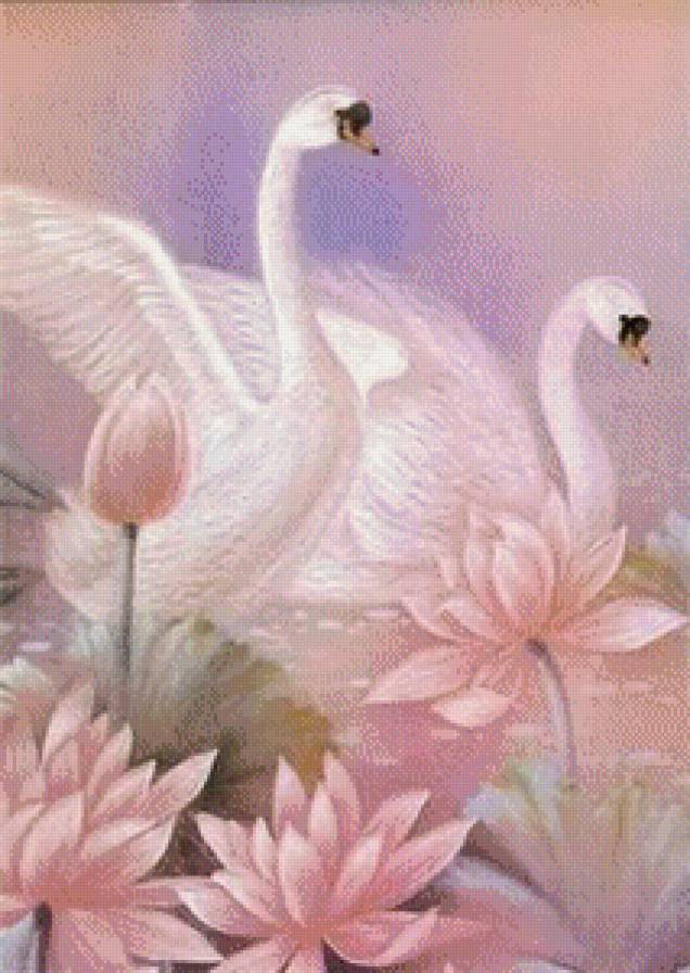 №594094 - птицы, цветы - предпросмотр