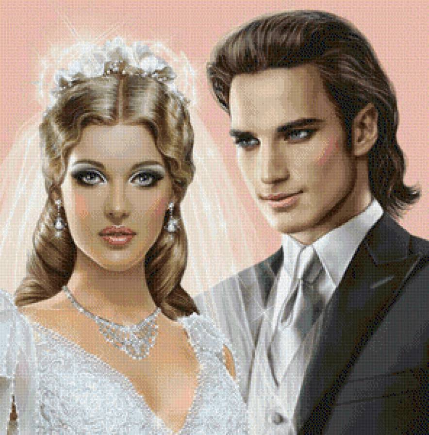 молодожены - любовь, пора, девушка, свадьба, парень - предпросмотр