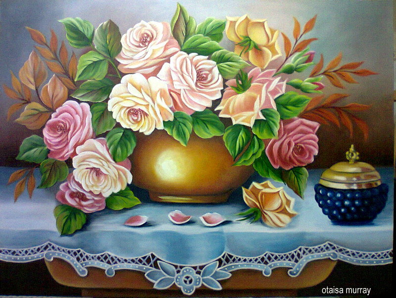 букет - картина цветы - оригинал