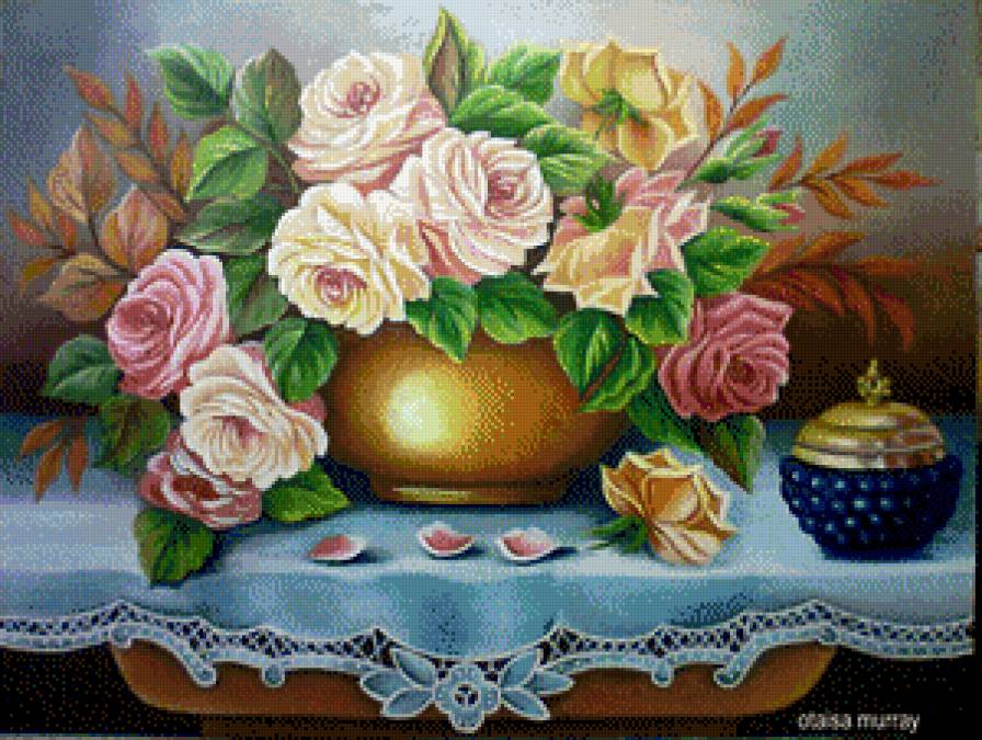 букет - картина цветы - предпросмотр