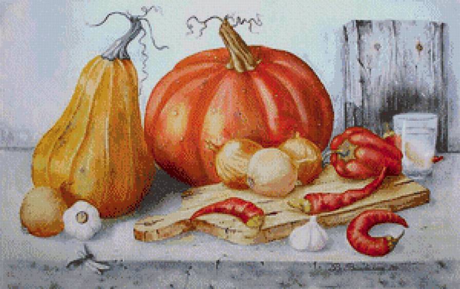 Овощи - натюрморт, для кухни, овощи - предпросмотр