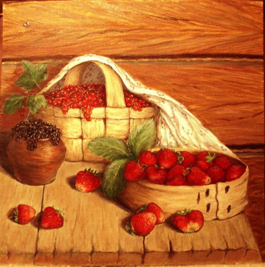 Ягодное изобилие - натюрморт, ягоды - оригинал