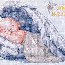 Оригинал схемы вышивки «ангелочек» (№594925)