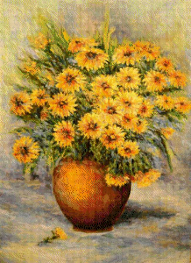 Полевые цветы. - цветы, букеты, живопись - предпросмотр