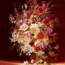Оригинал схемы вышивки «Dietrich Adelheid Still Life With Flowers» (№595036)