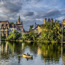 Схема вышивки «город»