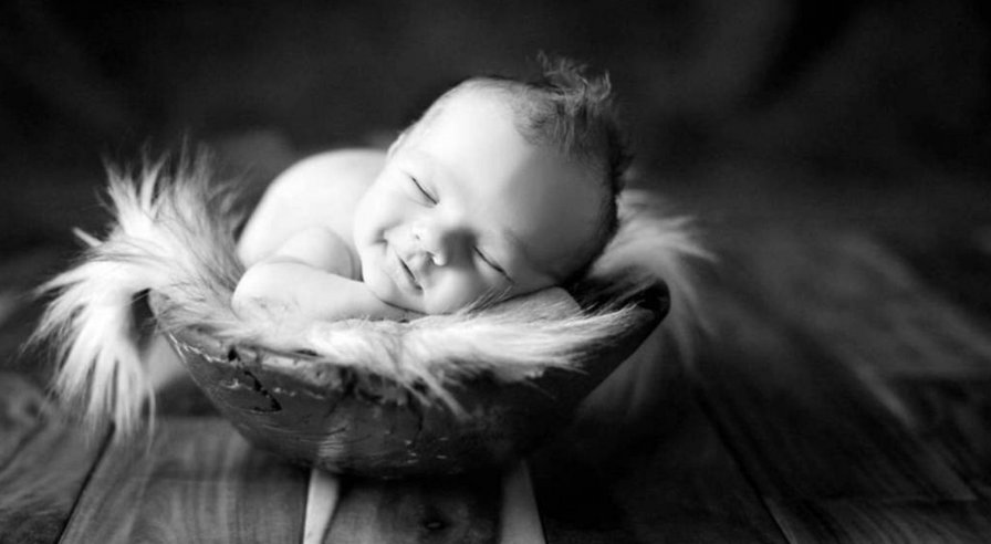 милашки малыши - черно белое, дети, малыши - оригинал