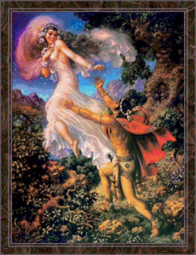 улетающая муза - девушка, парень, пара - предпросмотр