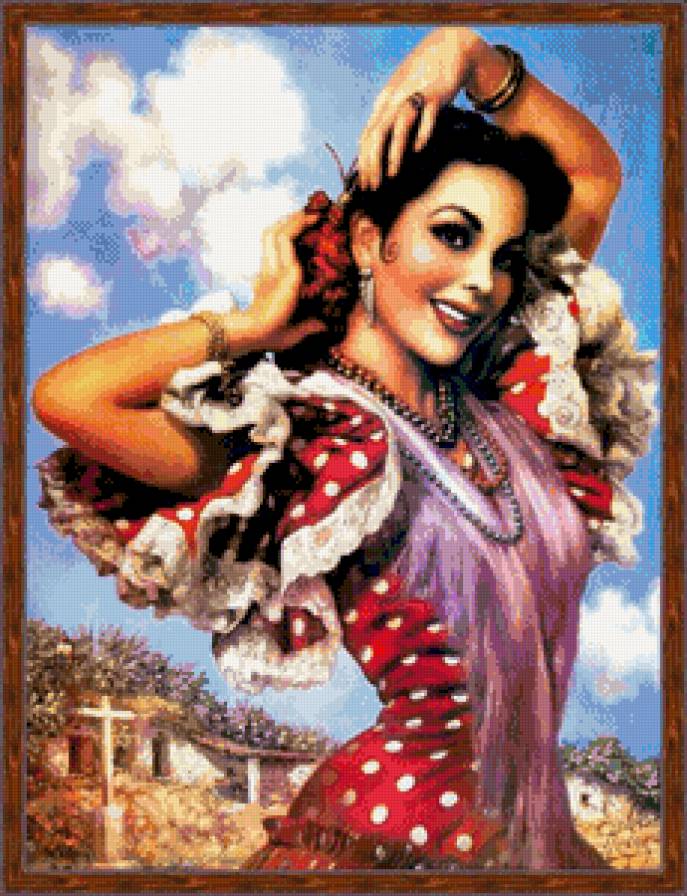 красавица испанка - красавица, девушка - предпросмотр