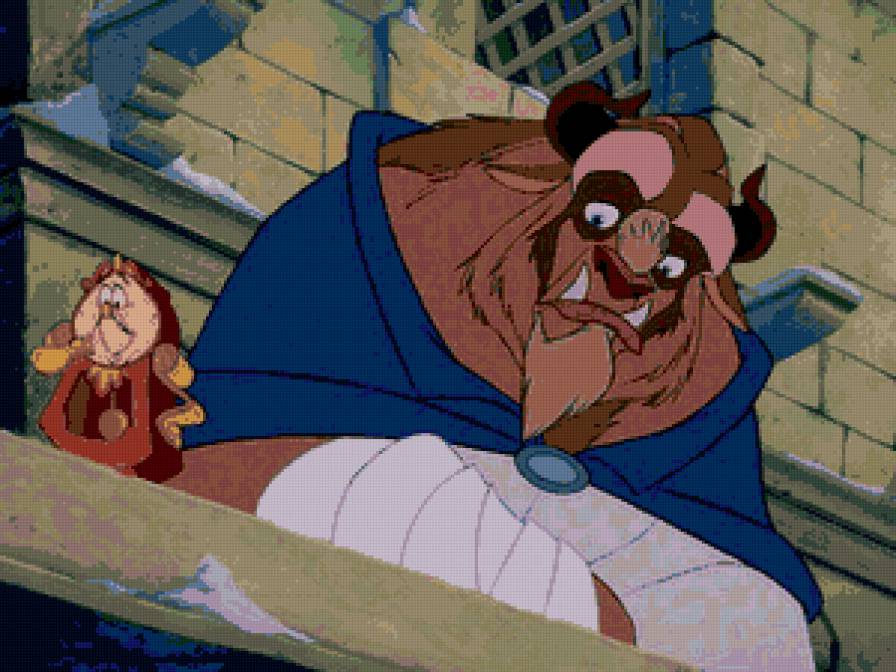 Чудовище - красавица и чудовище, мультфильм - предпросмотр