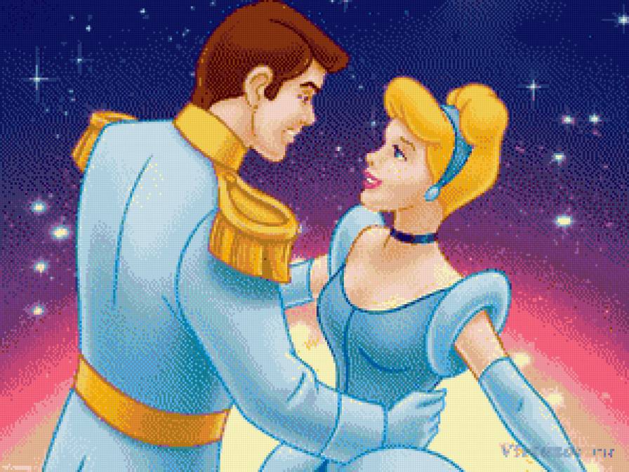 Золушка - принц, мультфильм, пара - предпросмотр