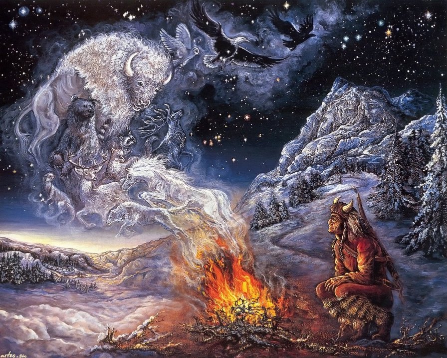 ритуал - духи, индеец - оригинал