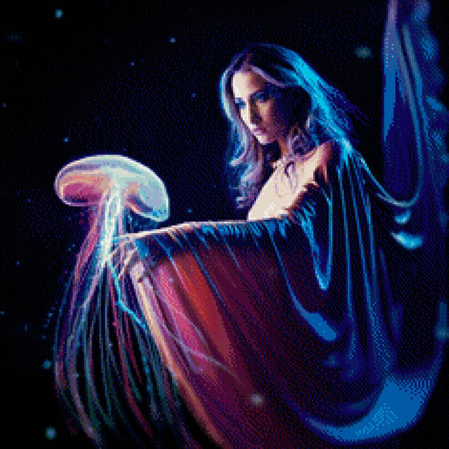 дочь нептуна - океан, миф, девушка - предпросмотр