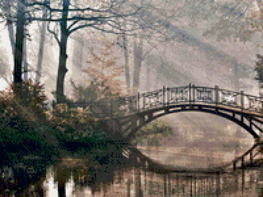 Мостик - мост, природа, пейзаж - предпросмотр