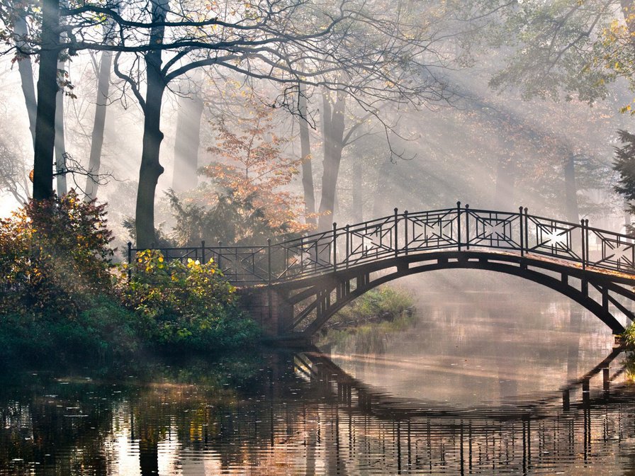 Мостик - пейзаж, мост, природа - оригинал