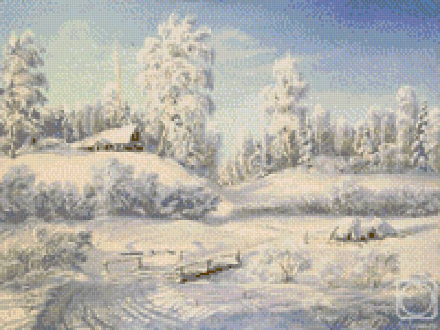 Зимушка - зима, деревня - предпросмотр