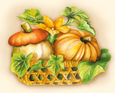 Натюрморт с тыквой - овощи, натюрморт - оригинал