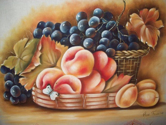 Сочные фрукты - фрукты, натюрморт, ягоды - оригинал