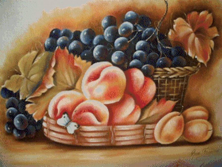 Сочные фрукты - фрукты, натюрморт, ягоды - предпросмотр