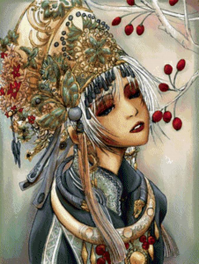 Девушка - аниме, фэнтези, девушка - предпросмотр