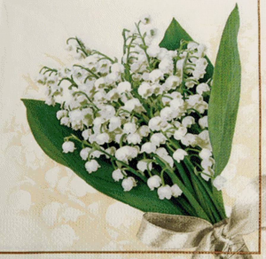 Ландыши - цветы, натюрморт - предпросмотр