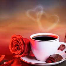 Схема вышивки «чашка кофе»