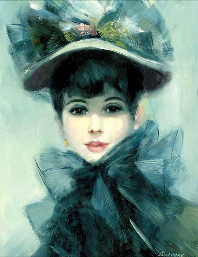 красавица в шляпе - девушки - оригинал