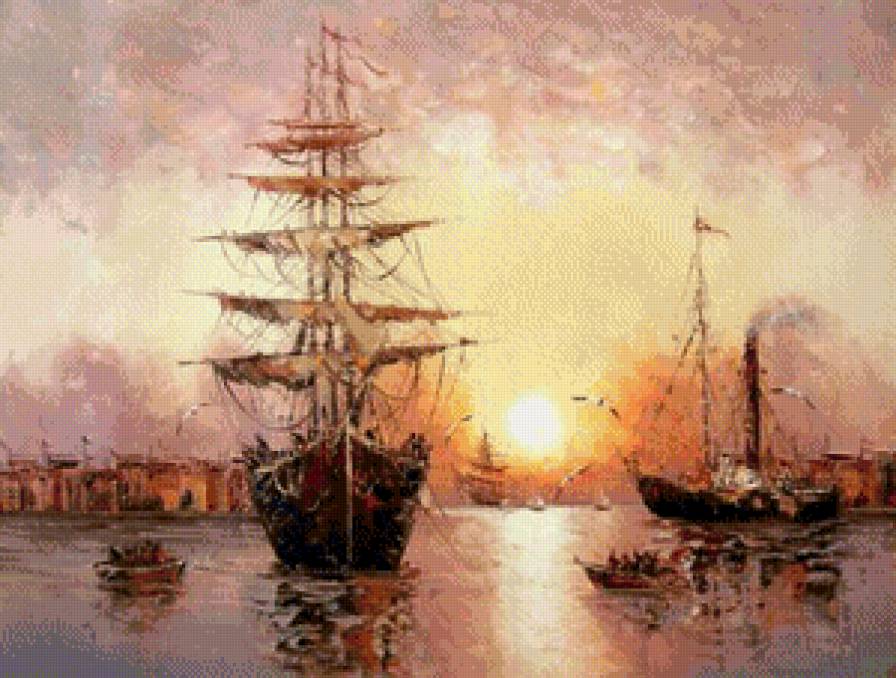 корабли - море корабль - предпросмотр