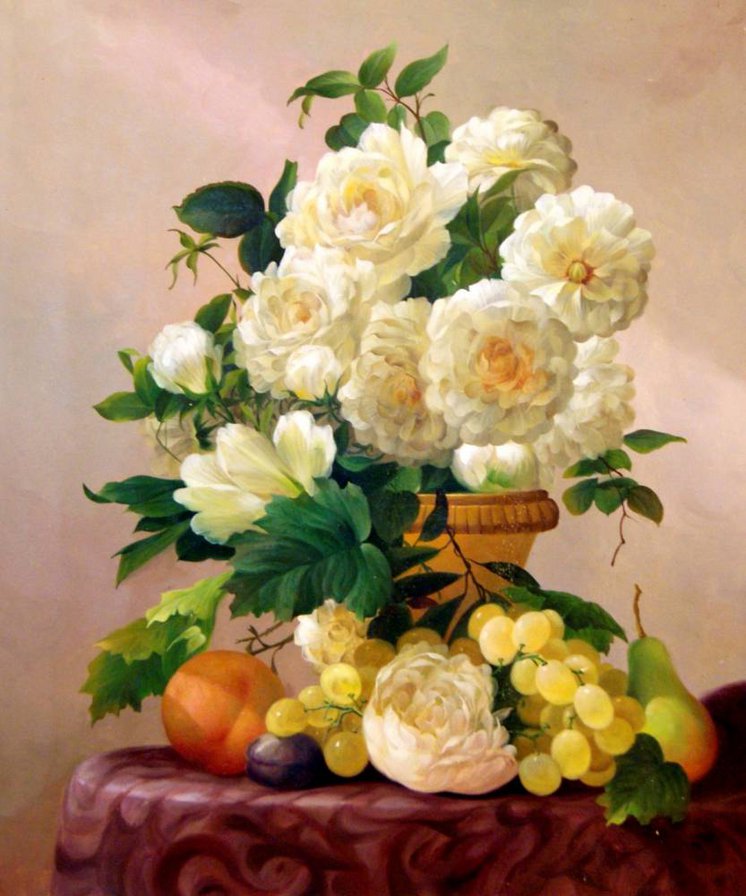 натюрморт - картина цветы - оригинал