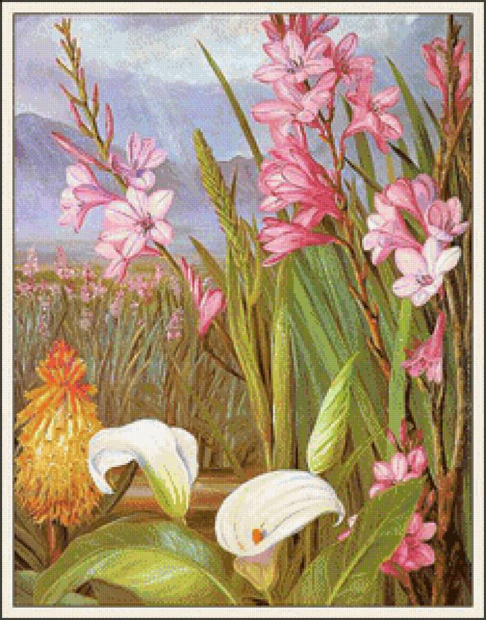 цветы - картина цветы - предпросмотр