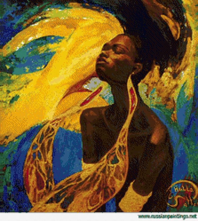 мызыка солнца - негритянка, мир, страны, африка - предпросмотр