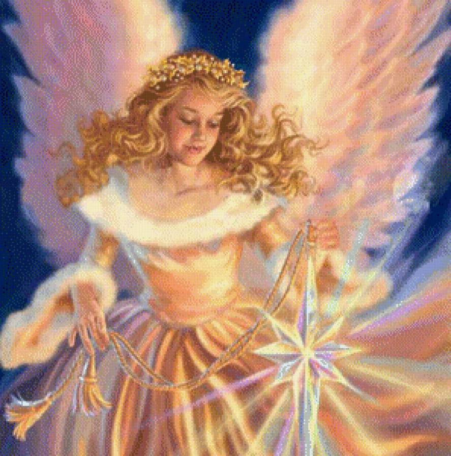 ангелочек со звездой - предпросмотр