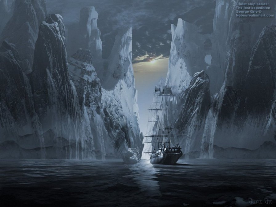 Путь льдов - корабль, море - оригинал