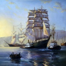 Схема вышивки «в порту»