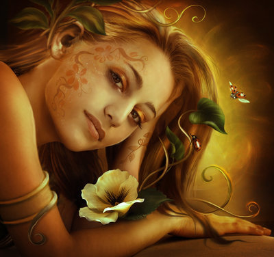 девушка - картина - оригинал