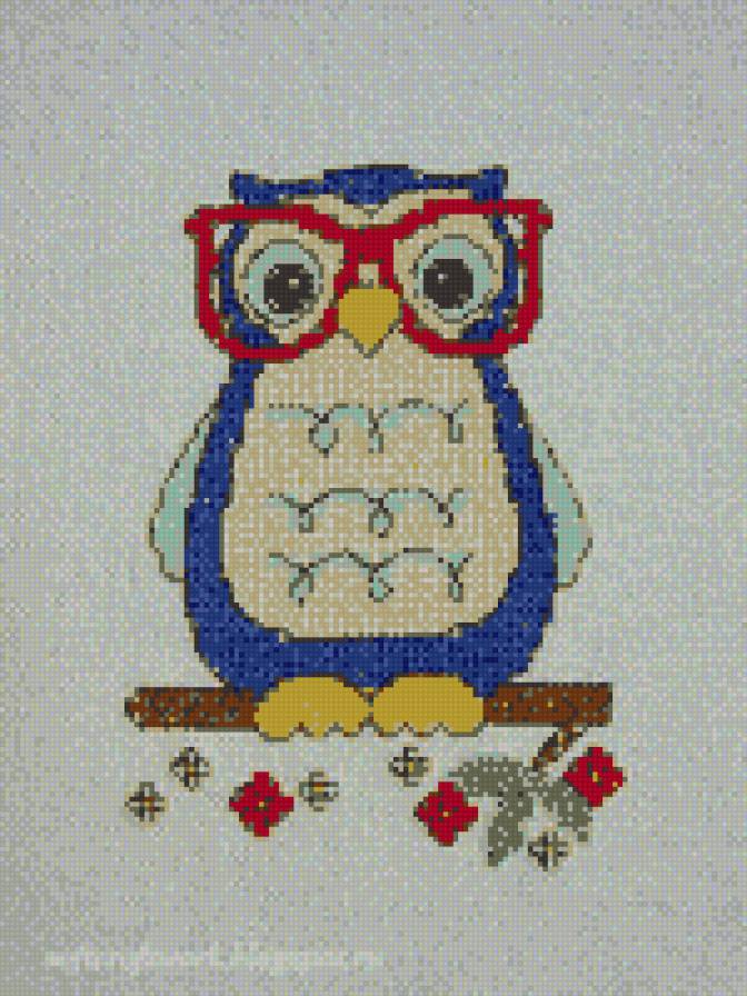сова в очках - сова - предпросмотр