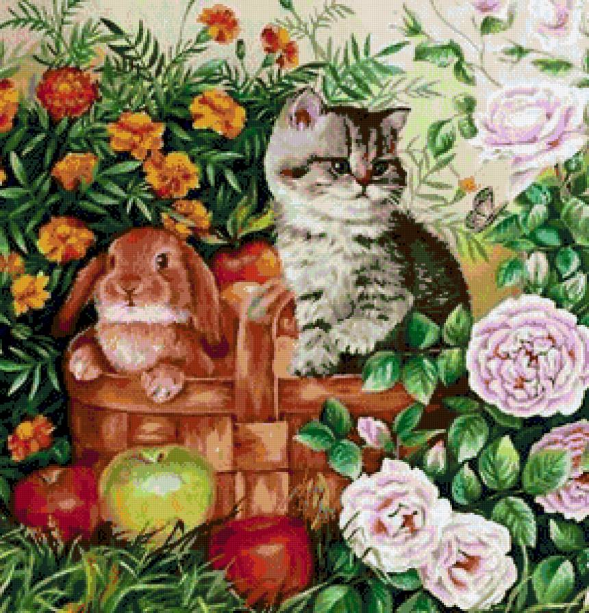 на прогулке - животные, котики - предпросмотр