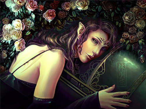 эльф - фэнтези, девушка, эльф - оригинал