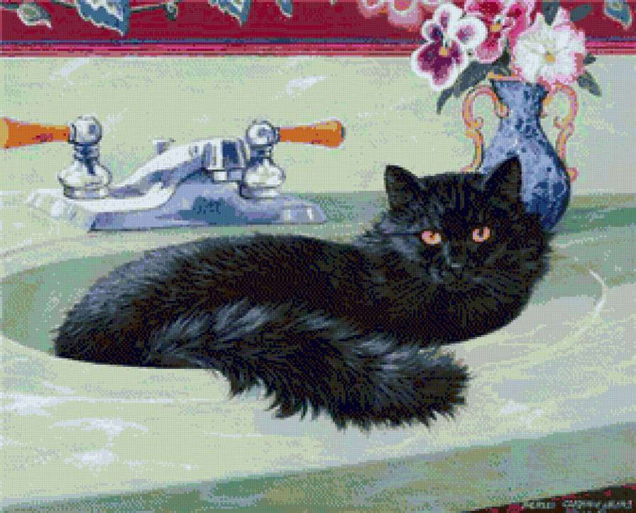 ванна - котики - предпросмотр