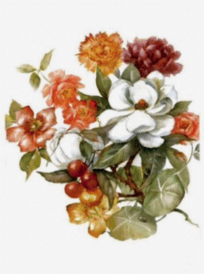 Букет - натюрморт, цветы - предпросмотр